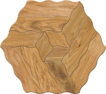 Модульный паркет Lab Arte массив Дуб №5-90 600*600*15мм Рустик