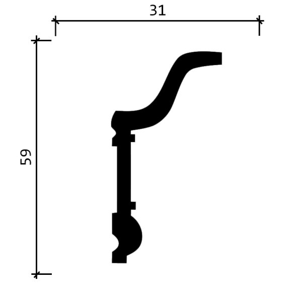 Карниз DD501 Декор Дизайн Карниз DD501 Декор Дизайн