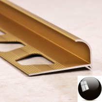 Алюминиевая раскладка ПО 10 Черный глянец