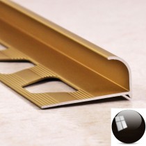 Алюминиевая раскладка ПО 10 Черный глянец/браш