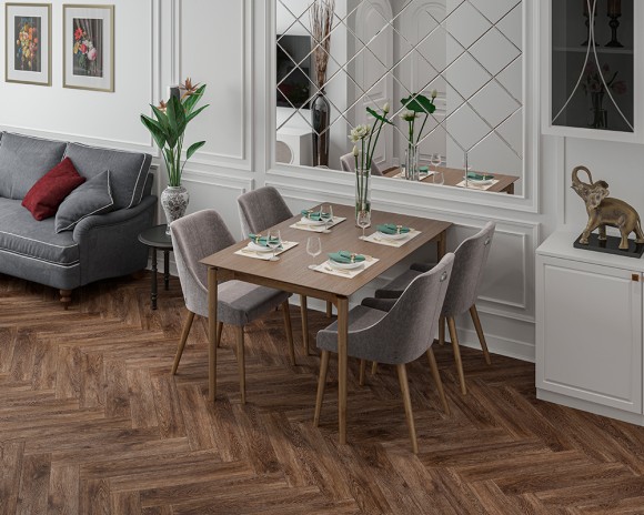 Кварц-виниловый ламинат Alta Step Дуб корейский 640x128x4 мм