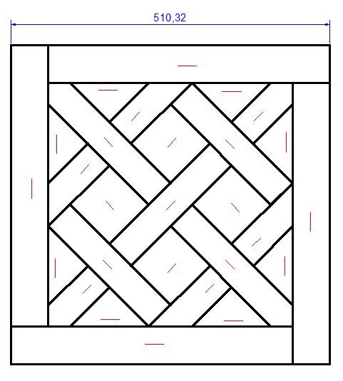 Модульный паркет Lab Arte Дуб инженерный №2-70 510*510*15,5 мм Рустик