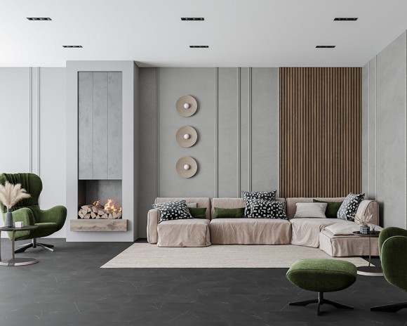 Кварц-виниловый ламинат Alta Step Мрамор серый 610x305x5,3 мм Кварц-виниловый ламинат Alta Step Мрамор серый 610x305x5,3 мм