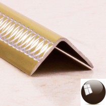 Уголок алюминиевый декоративный ПН 15*15 (гравировка) Бронза глянец