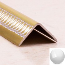 Уголок алюминиевый декоративный ПН 15*15 (гравировка) Серебро глянец