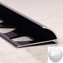 Алюминиевая раскладка ПО 9 Серебро глянец