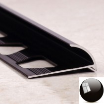 Алюминиевая раскладка ПО 9 Черный глянец