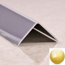 Уголок алюминиевый ПН 20*20 Золото глянец/браш