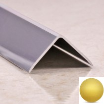 Уголок алюминиевый ПН 20*20 Золото матовое/браш