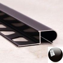 Алюминиевый профиль ПО 04 Черный глянец Алюминиевый профиль ПО 04 Черный глянец