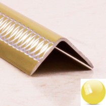 Уголок алюминиевый декоративный ПН 20*20 (гравировка) Золото глянец