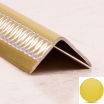 Уголок алюминиевый декоративный ПН 20*20 (гравировка) Золото матовое