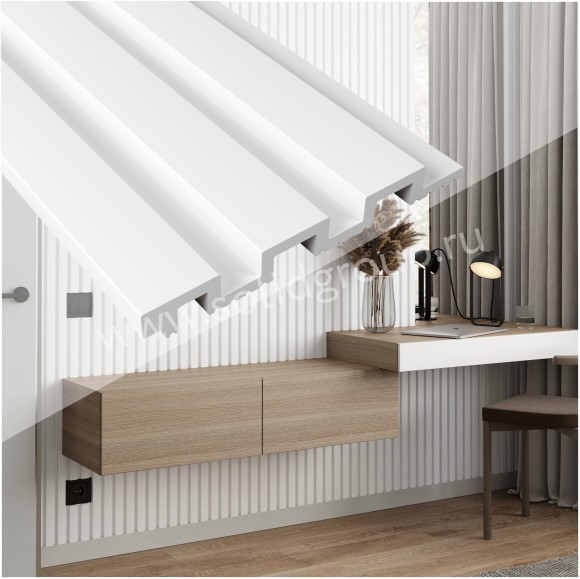 Панель 3D стеновая из полимера ультравысокой плотности 4 UHD 01/130L Панель 3D стеновая из полимера ультравысокой плотности 4 UHD 01/130L