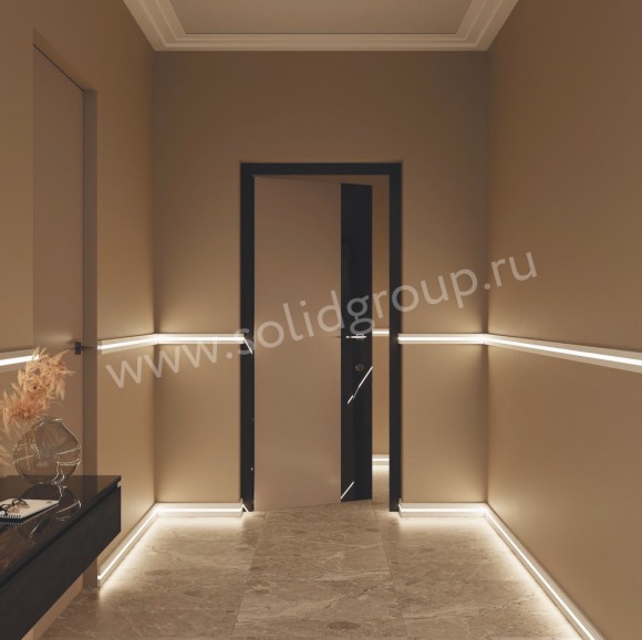 Профиль универсальный полимерный 2 UHD 10/60L c LED рассеивателем, Профиль универсальный полимерный 2 UHD 10/60L c LED рассеивателем,