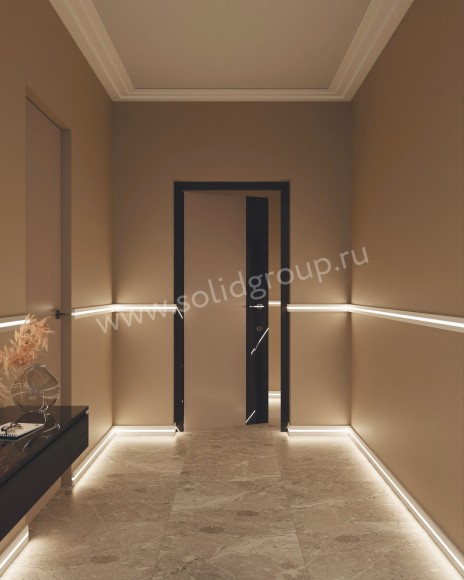 Профиль универсальный полимерный 2 UHD 10/60L c LED рассеивателем, Профиль универсальный полимерный 2 UHD 10/60L c LED рассеивателем,