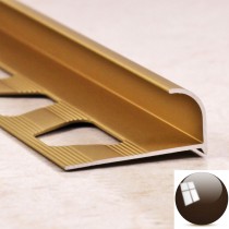 Алюминиевая раскладка ПО 10 Бронза глянец/браш