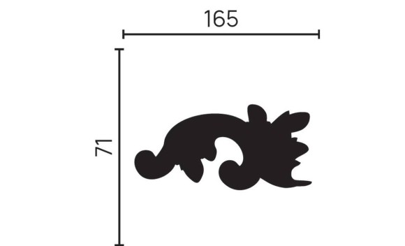 Завершающий элемент H1-DD301 LR Декор Дизайн Завершающий элемент H1-DD301 LR Декор Дизайн