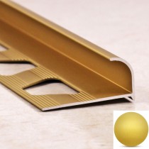 Алюминиевая раскладка ПО 10 Золото матовое/браш